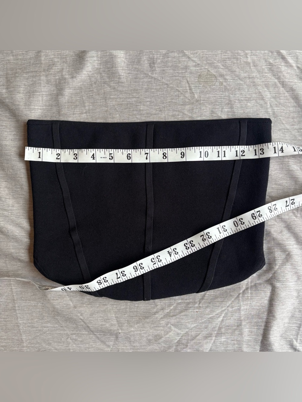 Babaton Sculpt Knit Black Mini Tube Top Medium - Picture 4 of 6